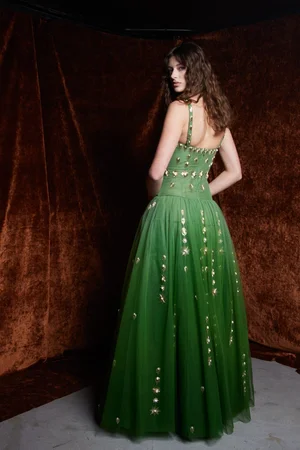 DEGRADÉ PENDANT MEDALLION JADE DRESS