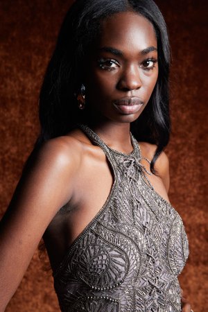 SILVER SWIRLS MINI DRESS