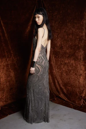 SILVER SWIRLS DRESS