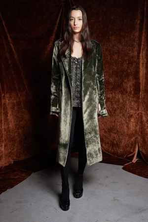 CHRYSALIS MINI DRESS AND VELVET COAT