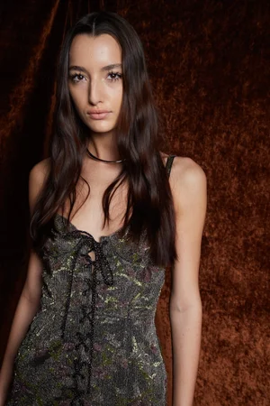 CHRYSALIS MINI DRESS AND VELVET COAT
