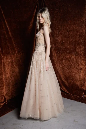 CHAMPAGNE CONSTELLATION DRESS