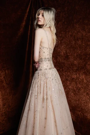 CHAMPAGNE CONSTELLATION DRESS