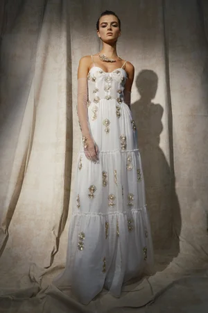 MOONSET MEDALLIONS DRESS AND GLOVES
