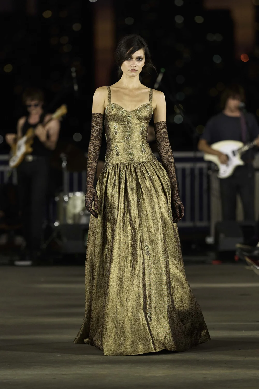 jacquard dress gold Adrianna Papell Sleeveless Jacquard Shift Dress main image 1