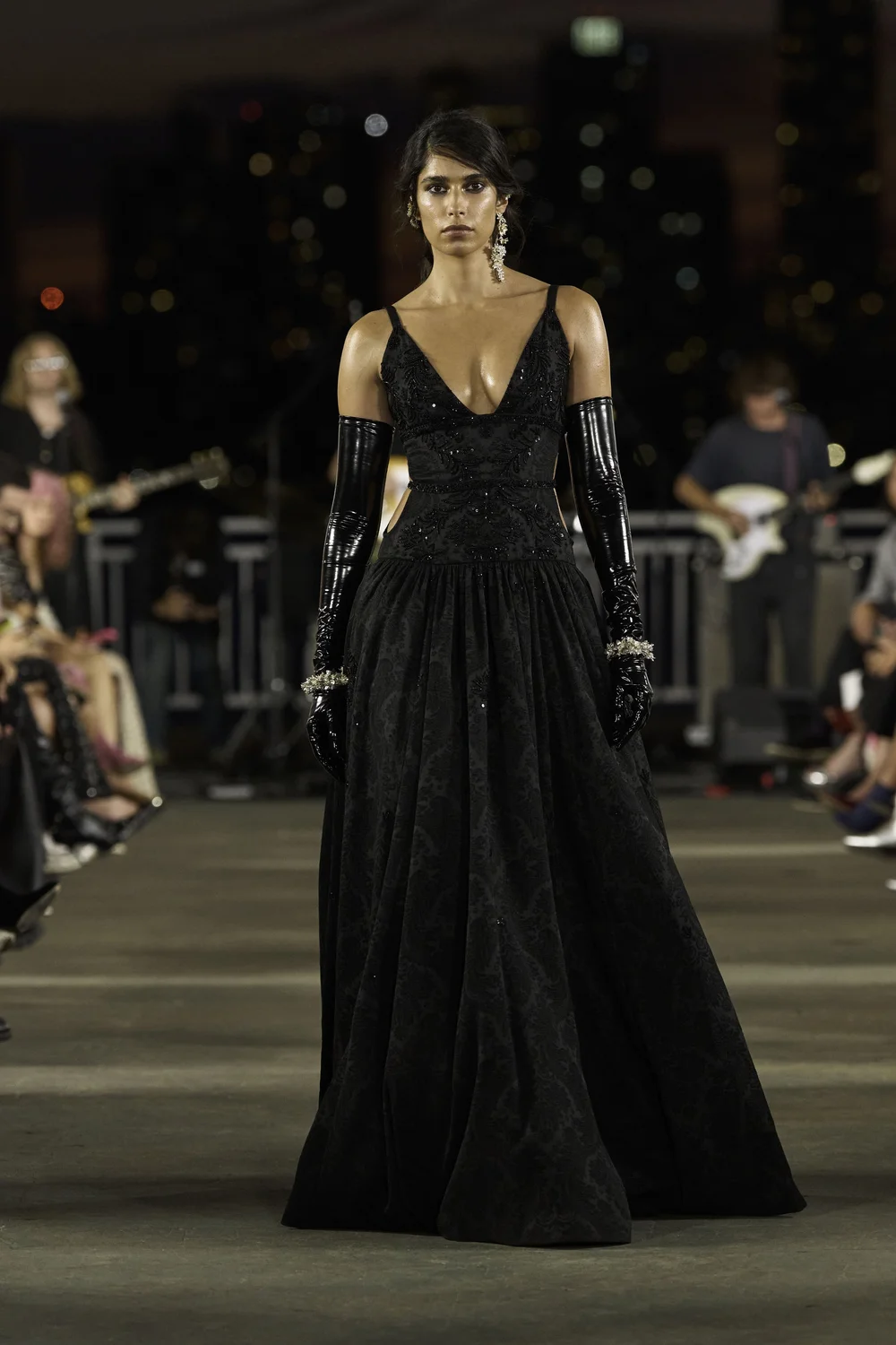 TOILE NOIR JACQUARD PETTICOAT DRESS  CUCCULELLI SHAHEEN