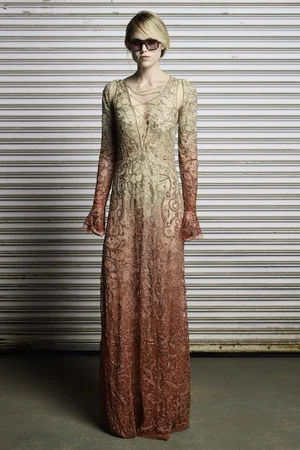 SUNSET DEGRADÉ DENTELLE LACE DRESS