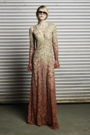 SUNSET DEGRADÉ DENTELLE LACE DRESS