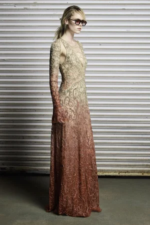 SUNSET DEGRADÉ DENTELLE LACE DRESS