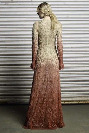 SUNSET DEGRADÉ DENTELLE LACE DRESS
