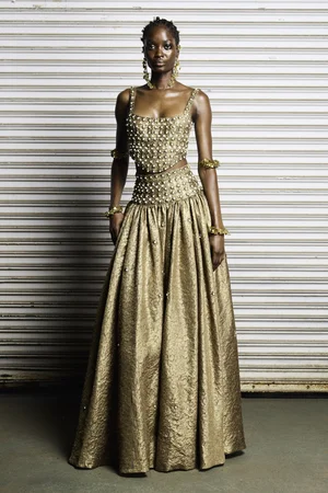 SOLAR MEDALLION GOLDEN JACQUARD SET