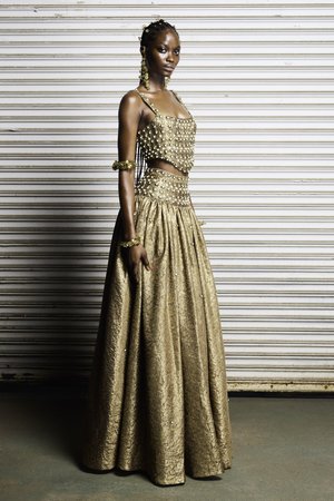 SOLAR MEDALLION GOLDEN JACQUARD SET