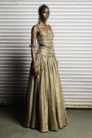 SOLAR MEDALLION GOLDEN JACQUARD SET
