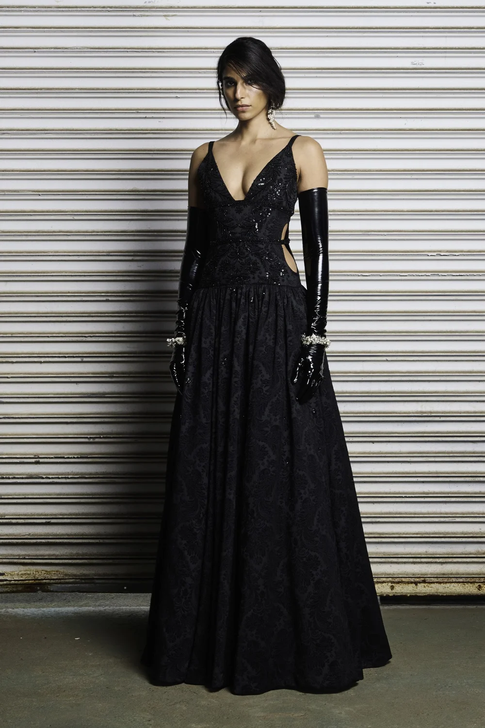 black petticoat dress Doris Luxury Petticoat Black
