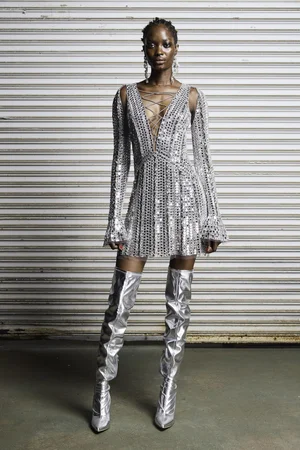 MIRRORED MINI DRESS
