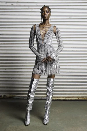 MIRRORED MINI DRESS