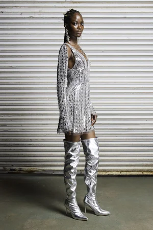 MIRRORED MINI DRESS