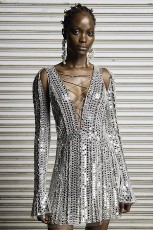 MIRRORED MINI DRESS