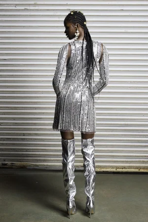 MIRRORED MINI DRESS