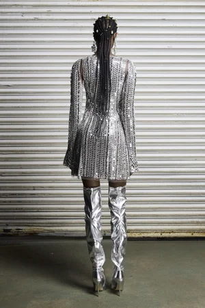 MIRRORED MINI DRESS