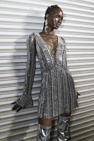 MIRRORED MINI DRESS