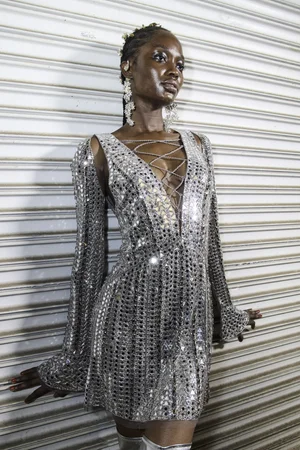 MIRRORED MINI DRESS