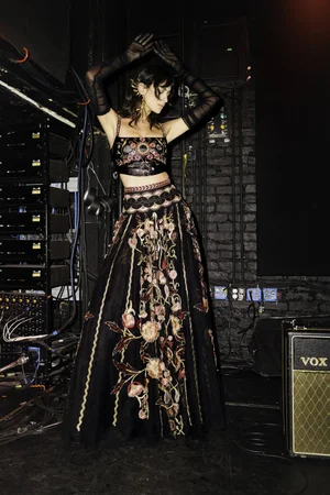 VIS FLORALIS LILY TOP, SKIRT, AND CAPE
