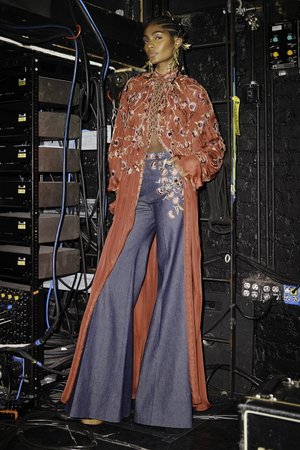 VIS FLORALIS CAFTAN AND PANT
