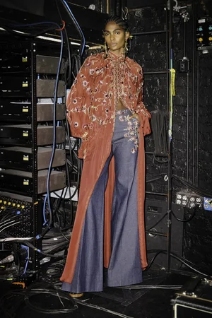 VIS FLORALIS CAFTAN AND PANT