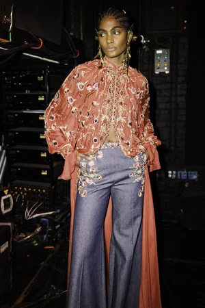 VIS FLORALIS CAFTAN AND PANT