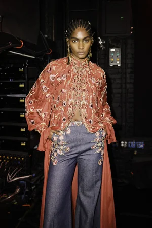 VIS FLORALIS CAFTAN AND PANT
