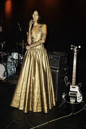 STELLATA RETE ORO DRESS