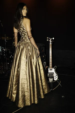 STELLATA RETE ORO DRESS