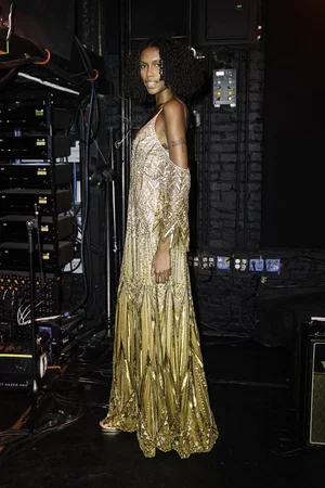 COLUMNS DEGRADÉ GOLD CHAMPAGNE DECO DRESS