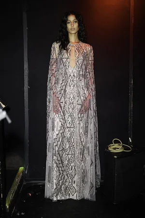 GEO DECO DEUX ARROWS DRESS AND CAPE