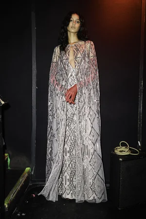 GEO DECO DEUX ARROWS DRESS AND CAPE