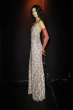 GEO DECO DEUX ARROWS DRESS AND CAPE