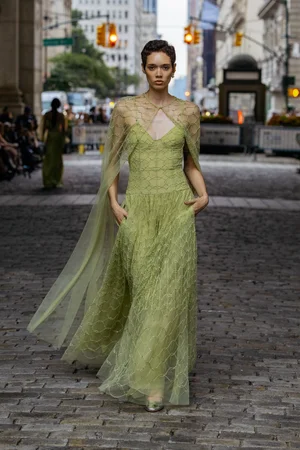 CRYSTAL NETTING DRESS