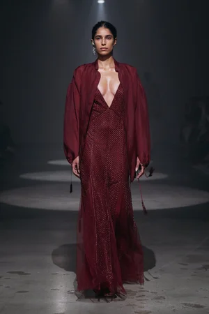 CRYSTAL GRID DRESS AND JACKET