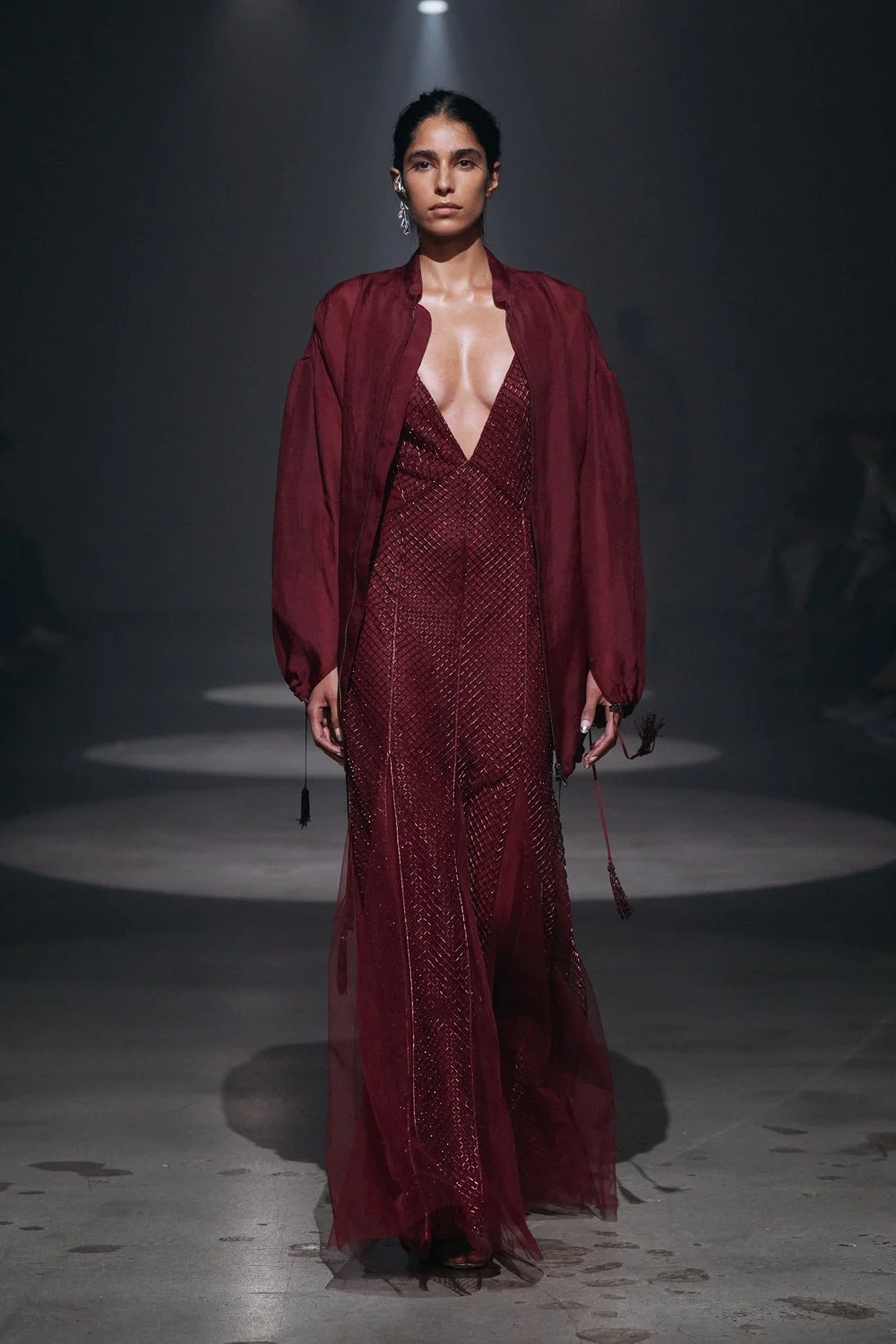 CRYSTAL GRID DRESS AND JACKET