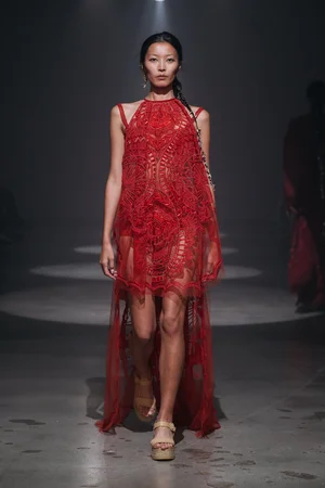 REVÉ CAPED DRESS