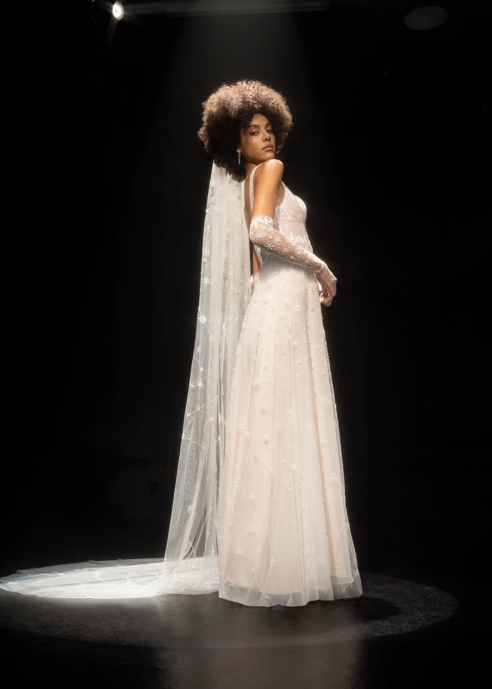 WHITE CONSTELLATION VEIL