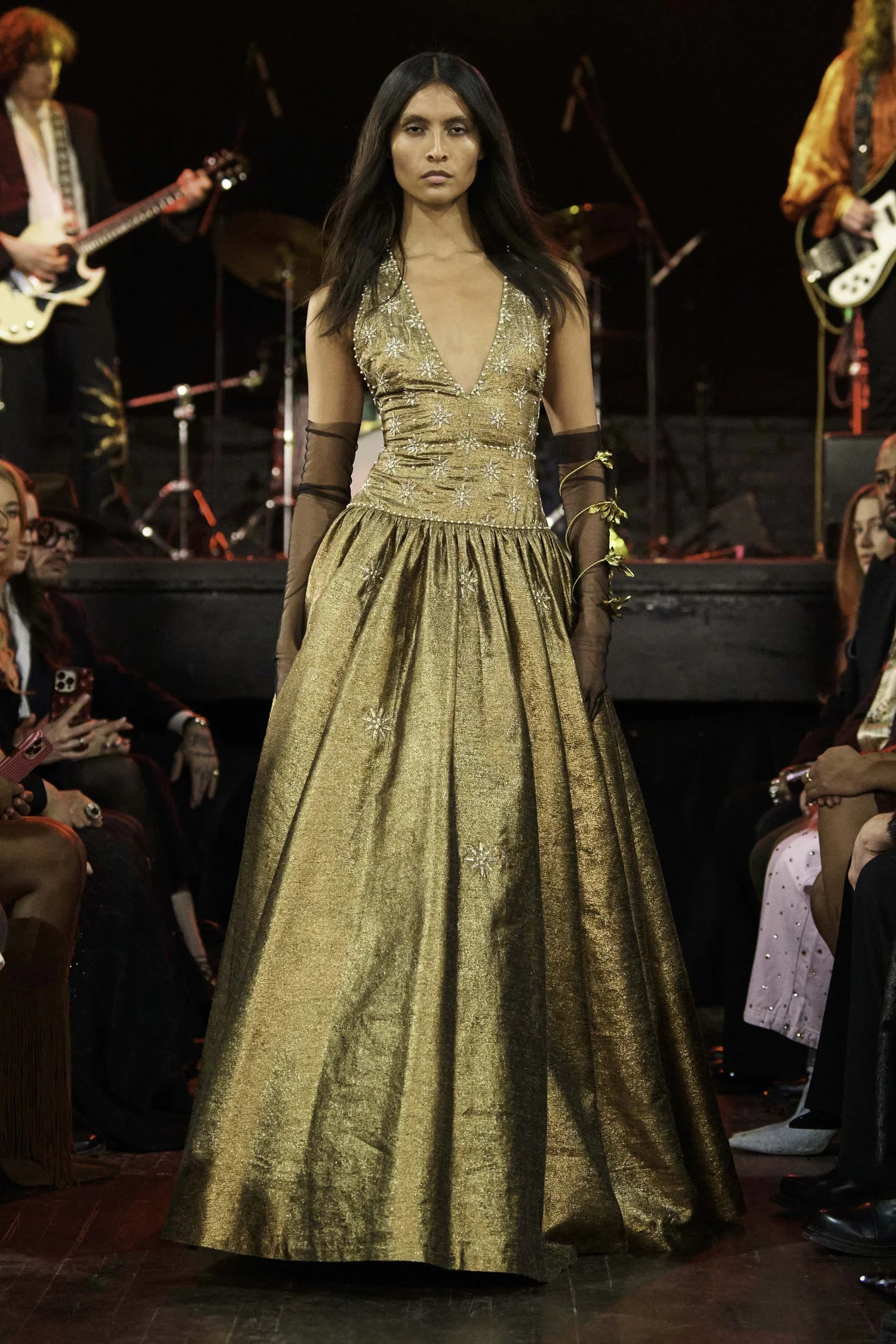 STELLATA RETE ORO DRESS