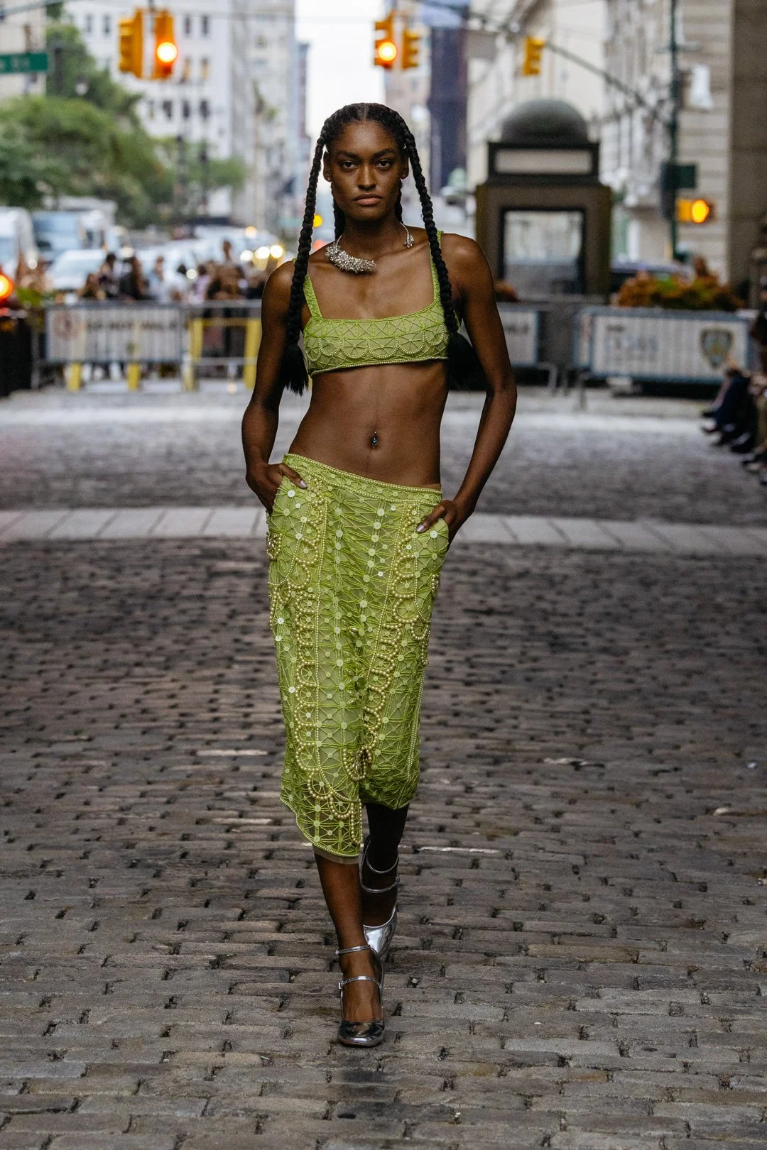 NEO-CLASSICAL NETTING TOP + SKIRT