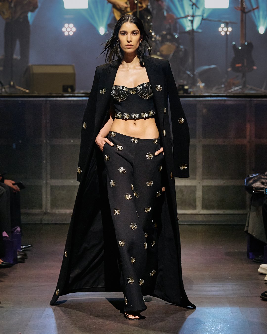 HELIOCENTRIC COAT, TOP AND SKIRT
