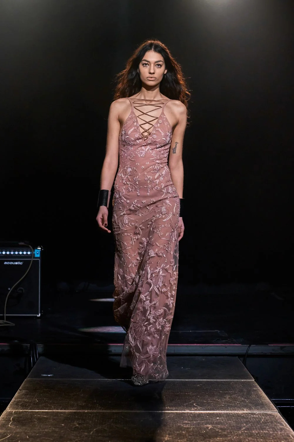 CHANTILLY LACE BLUSH DRESS