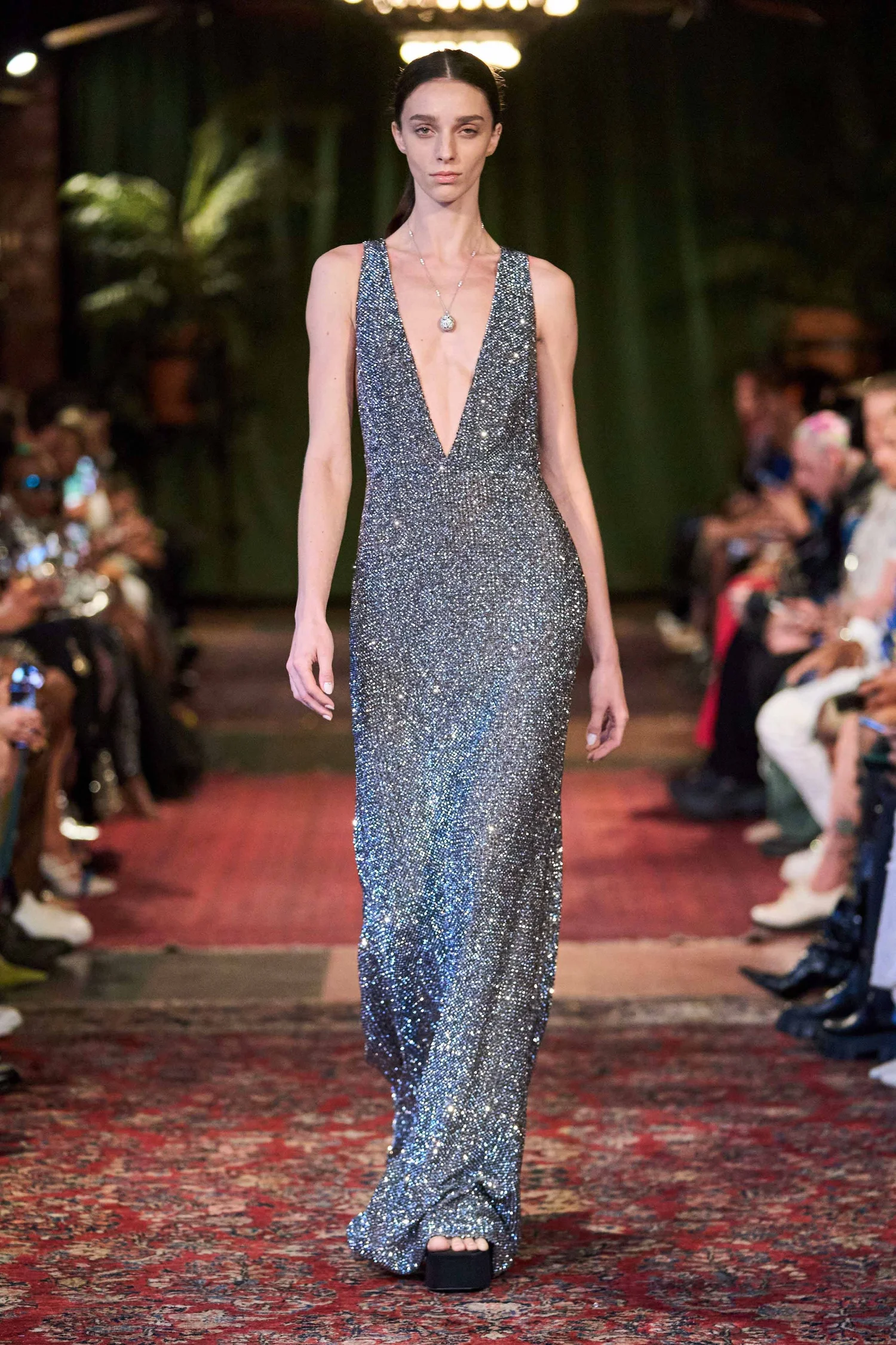 CRYSTAL RONDELS DRESS