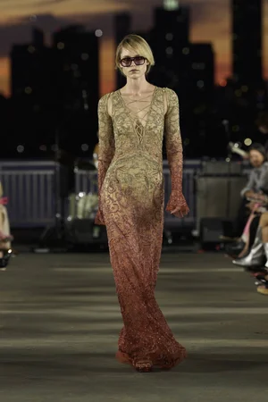 SUNSET DEGRADÉ DENTELLE LACE DRESS