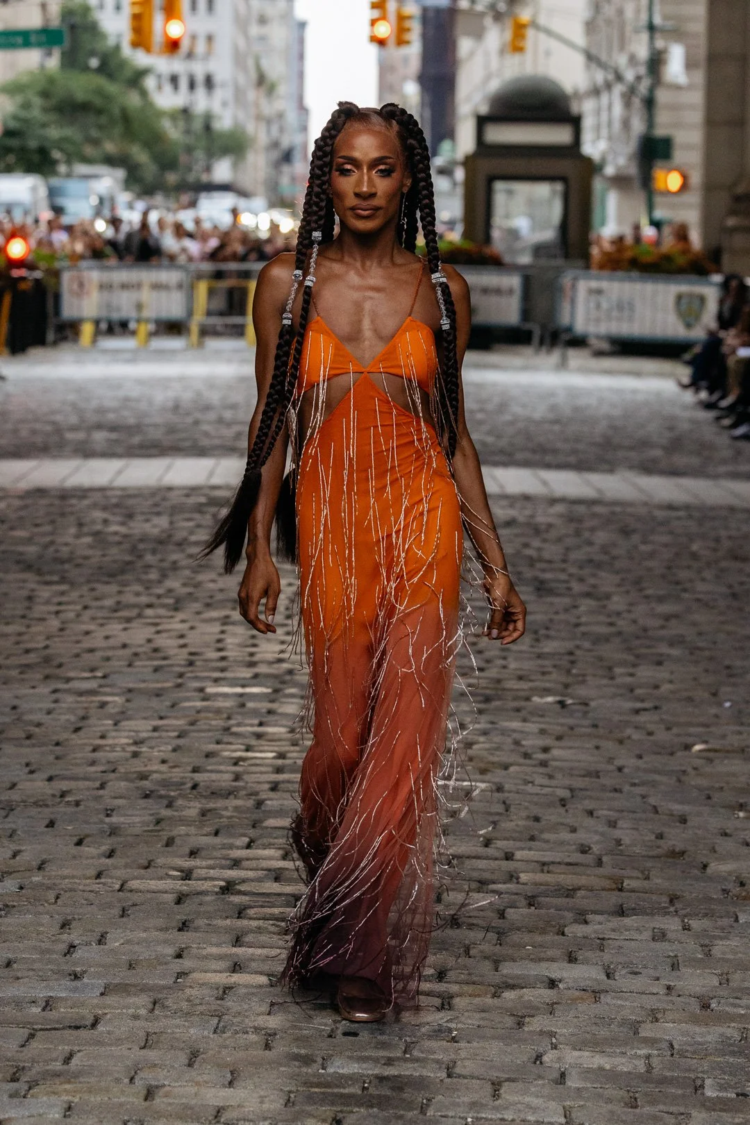 DEGRADÉ FRINGE DRESS