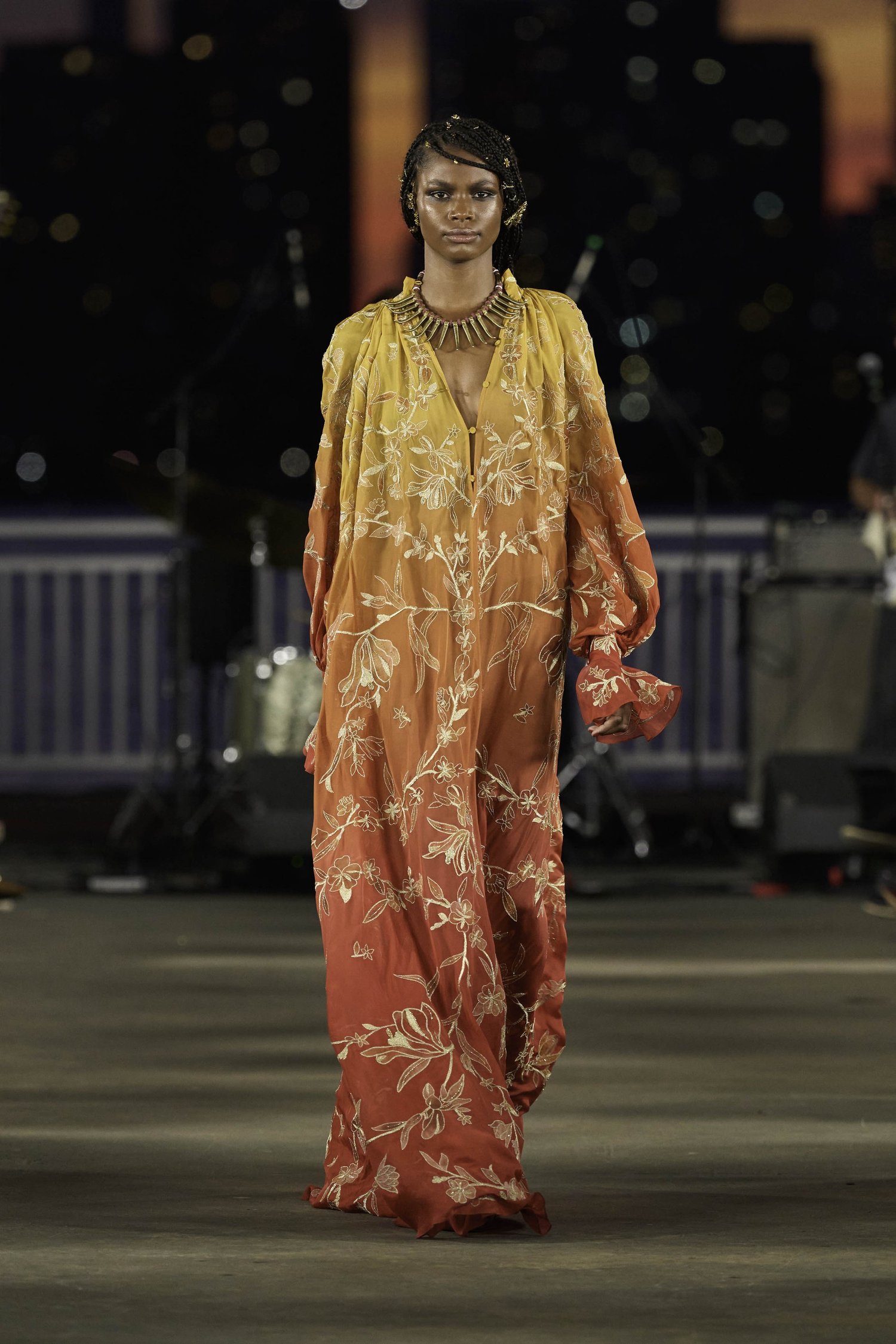 SUNSET DEGRADÉ CHIFFON CAFTAN